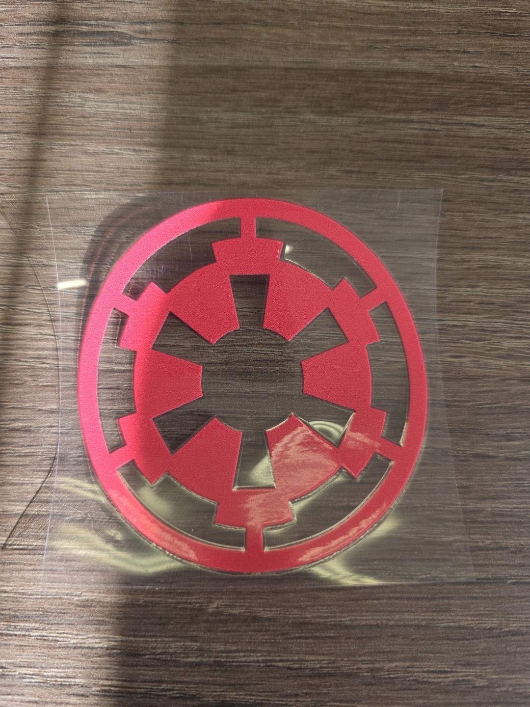 Galactic Empire Star Wars Red UVDTF Decal Made In USA Waterproof