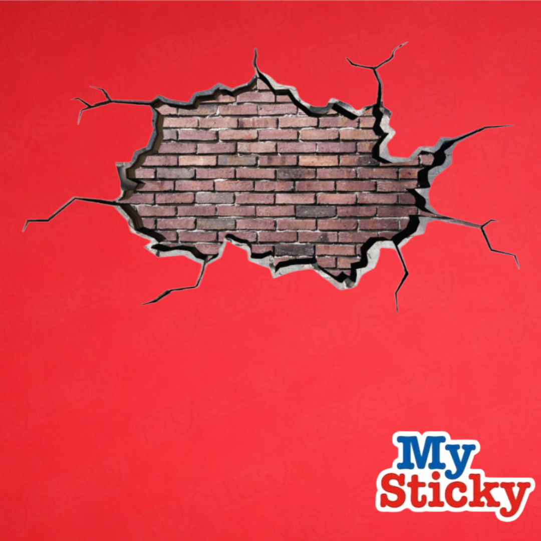 BRICK WALL Art Sticker Wall Decal Removable Room Decor MySticky Room Design