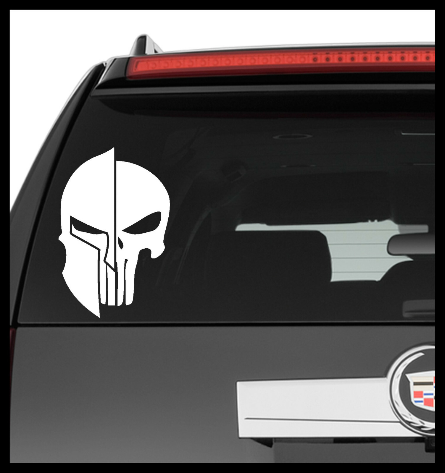 Vinyl Decal Truck Car Sticker Laptop – Spartan 300 Helmet Skull