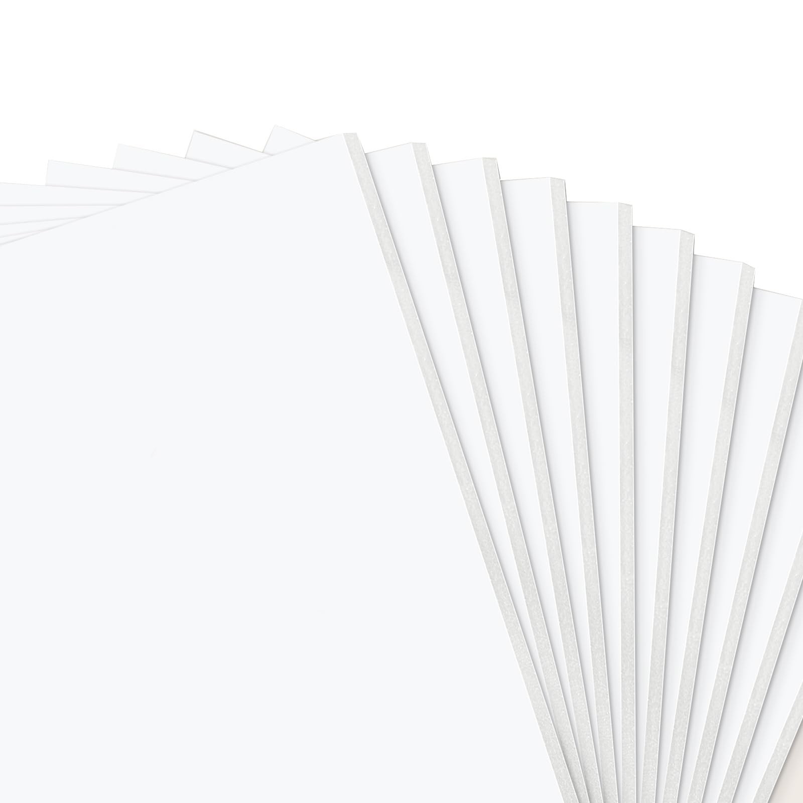Golden State Art, Pack of 10, 1/8" Thick, 20×24 White Foam 20×24,