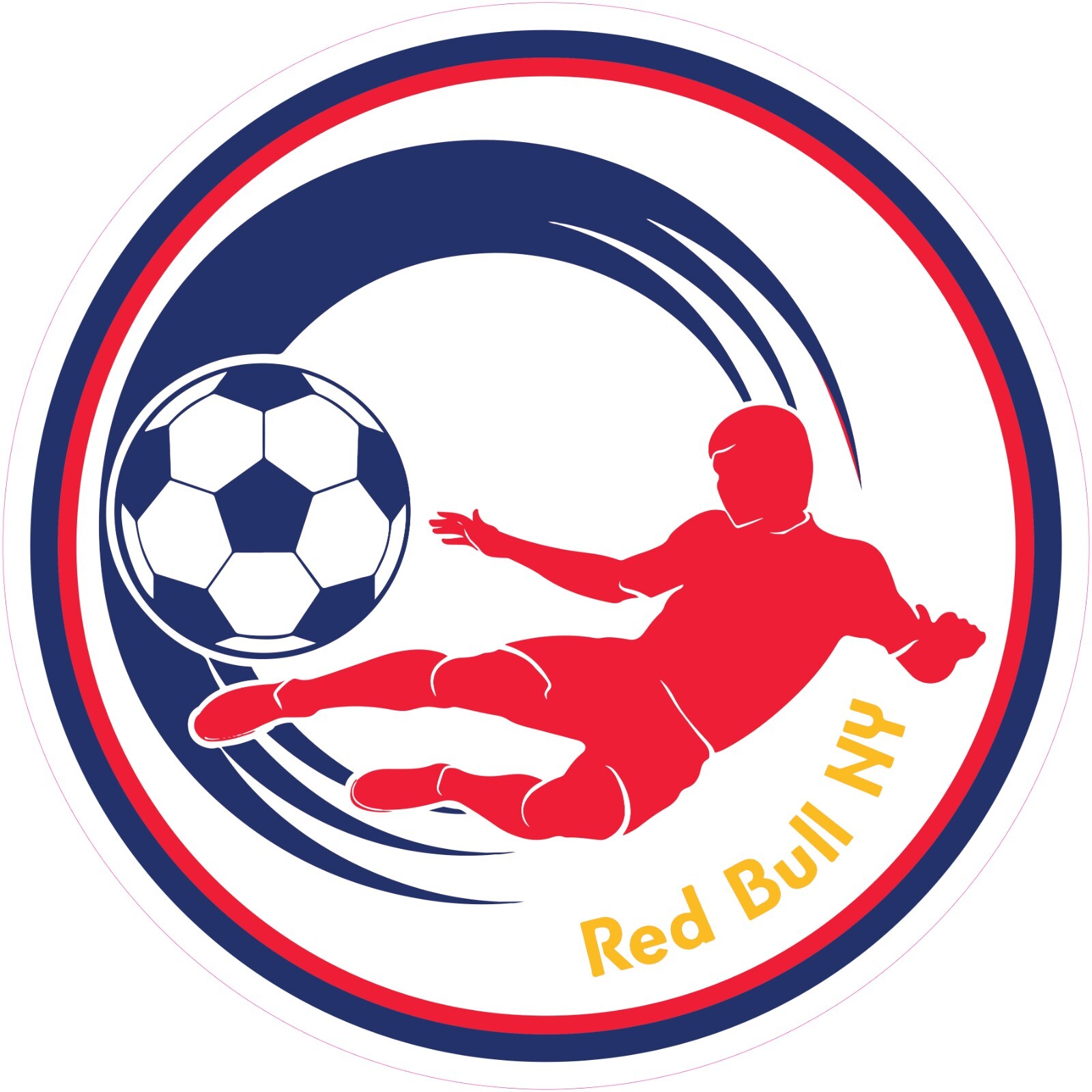 New York Red Bull Soccer Vinyl Decal Sticker Car Truck Bumper Laptop Mug Tumbler