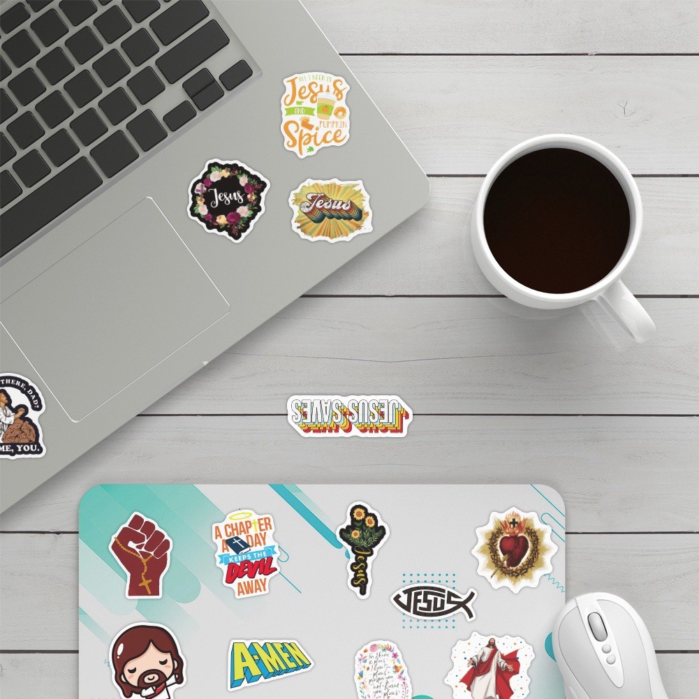 20 Random Jesus Christianity Stickers Faith Decals Laptop Hydro Free Shipping