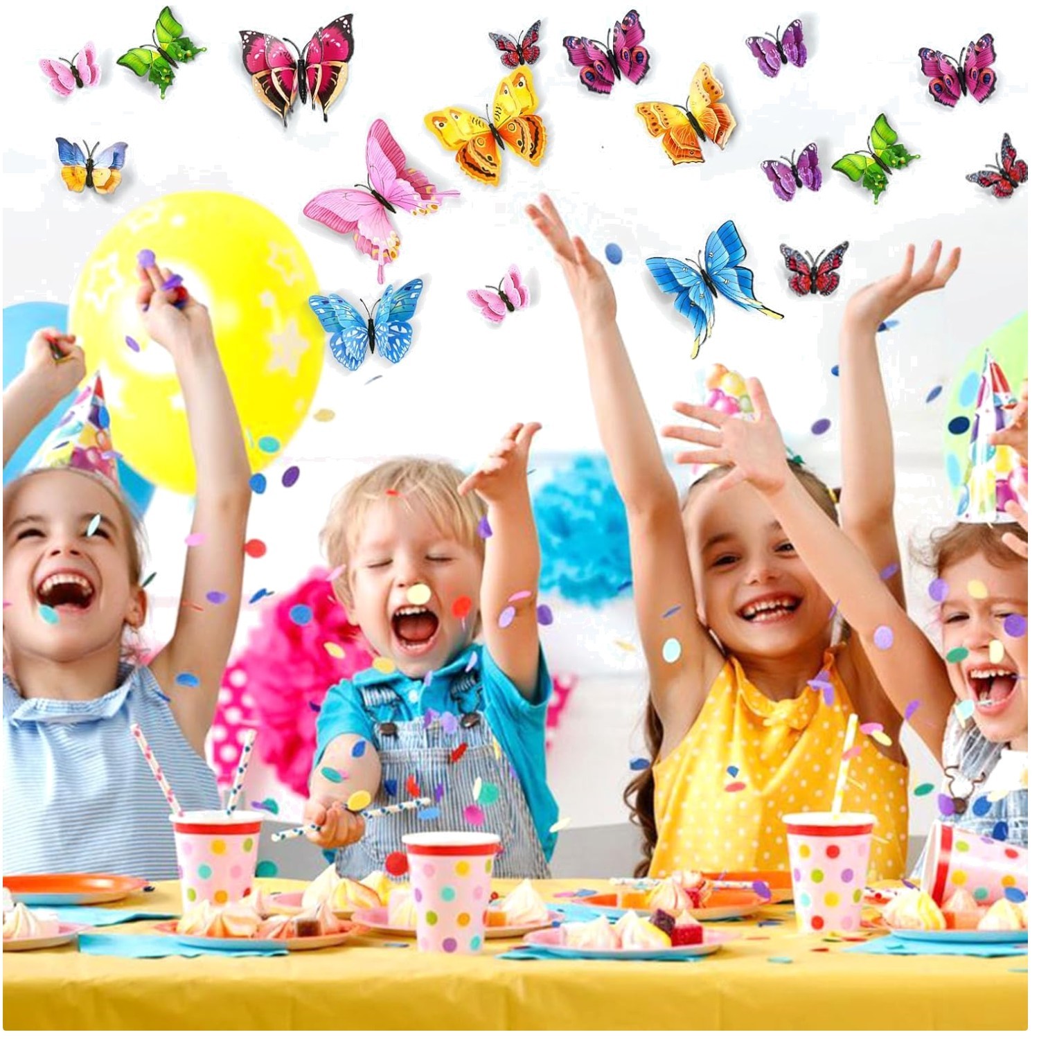 Contemporary Butterfly Refrigerator Stickers
