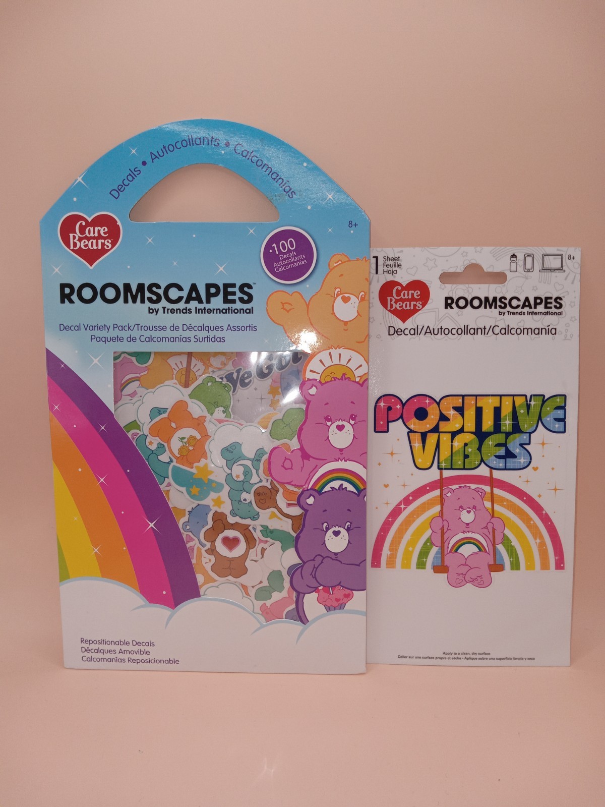 CARE BEARS Decal Lot 🌞 Cheer Bear & Assorted 101 Pieces Total Roomscapes NEW