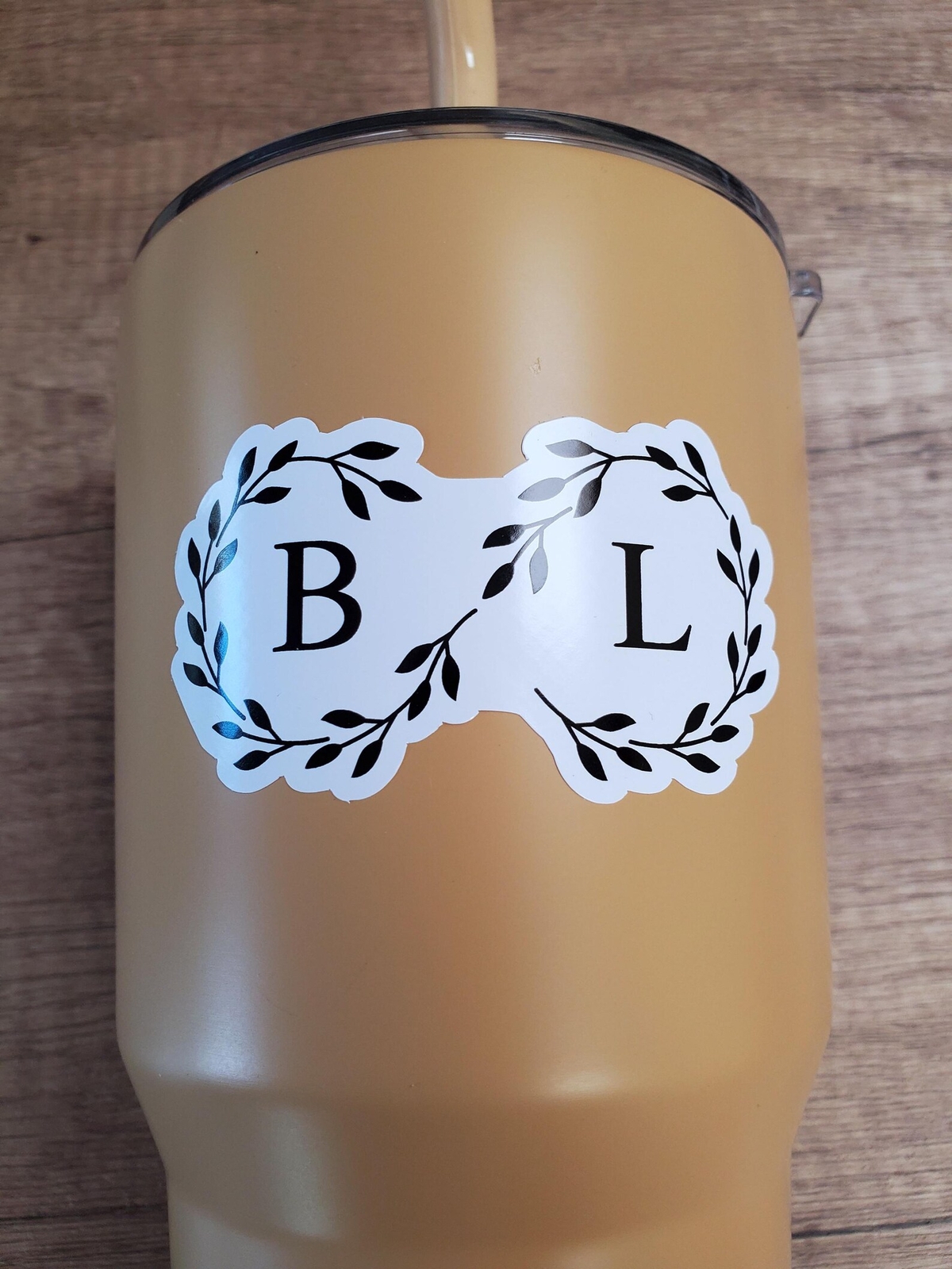 Custom Monogram Sticker | Contour Cut, Glossy Vinyl