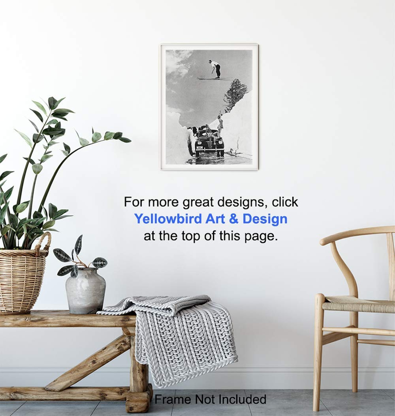 Ski Wall Decor – Vintage Pictures for Mountain House – Skiing – Ski House, Mo…