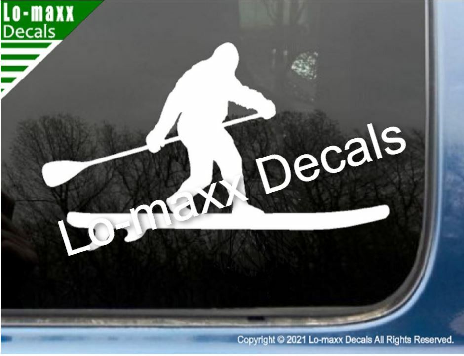 Bigfoot Sasquatch Stand Up Paddle Board SUP High Quality Die Cut Vinyl Decal