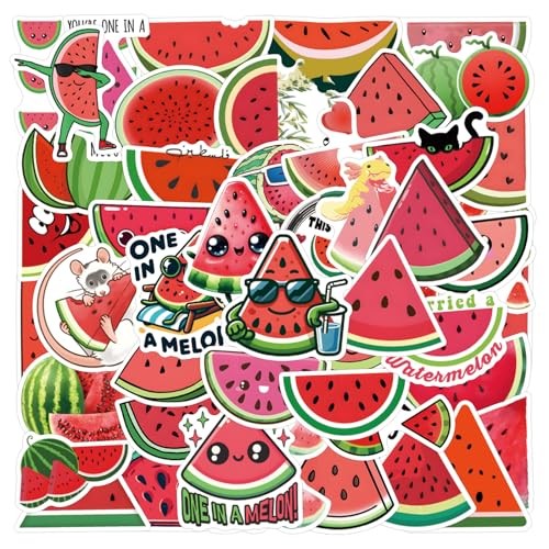 50PCs Vinyl Fruit Stickers – Watermelon Stickers – Pack of 50