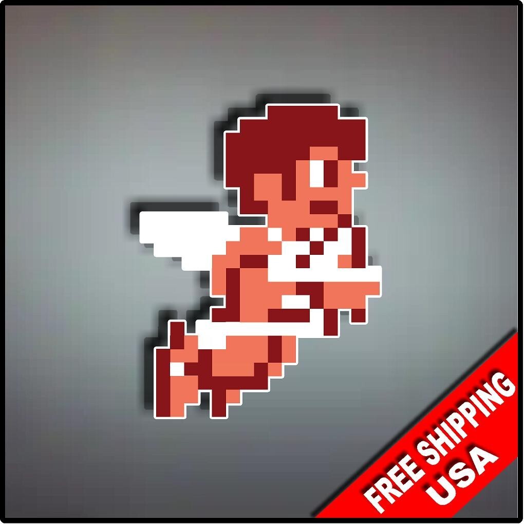 Nintendo NES Kid Icarus 4" x 3" Vinyl Decal Sticker Emblem 8-bit Pixel