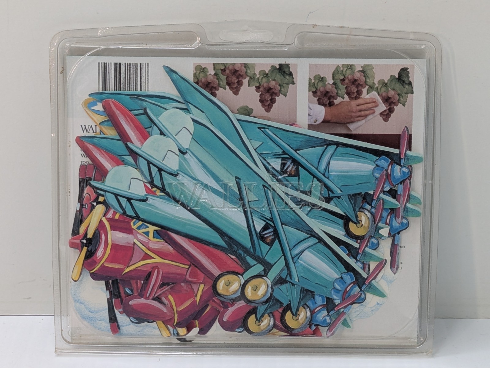 Vintage Wallies Kids Boys Wallpaper Cutouts Pre-pasted Airplanes Set of 25 New!