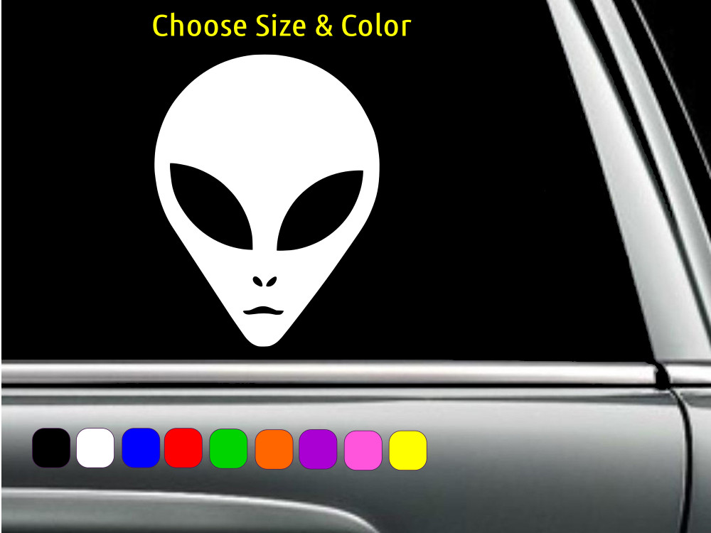 ALIEN ET HEAD Vinyl Decal Window Laptop Car Sticker CHOOSE SIZE COLOR