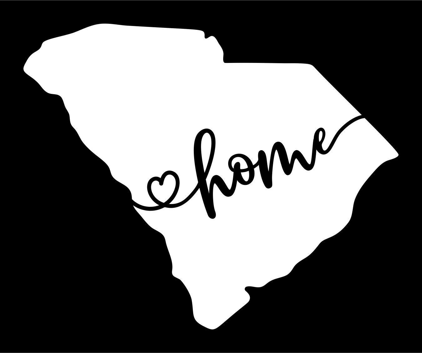 South Carolina State is my Home Vinyl Decal Car Truck Window Tablet Motorhome