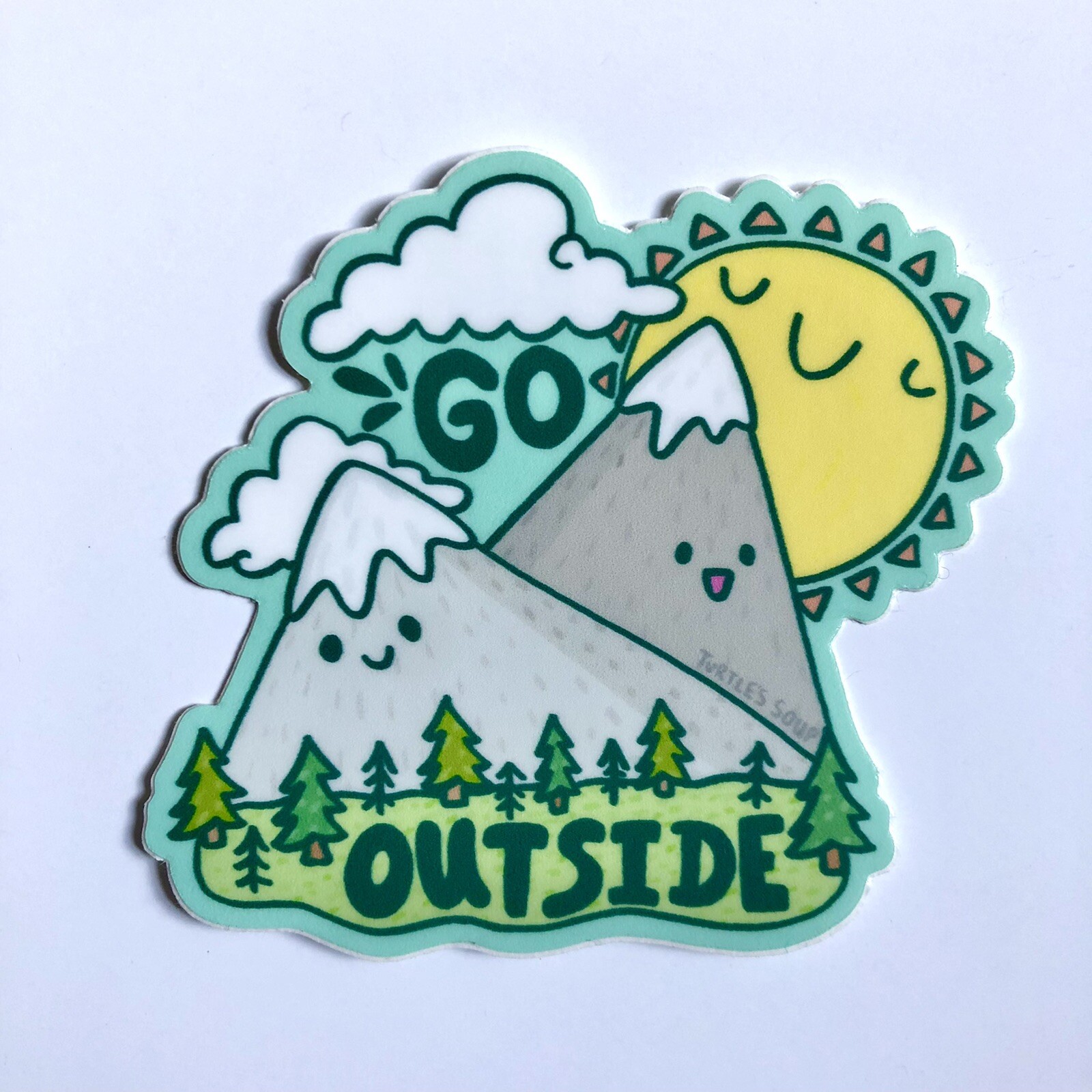 NEW! Turtle’s Soup SET OF 4 VINYL STICKERS / DECALS — 3×3” Fun Wilderness Theme