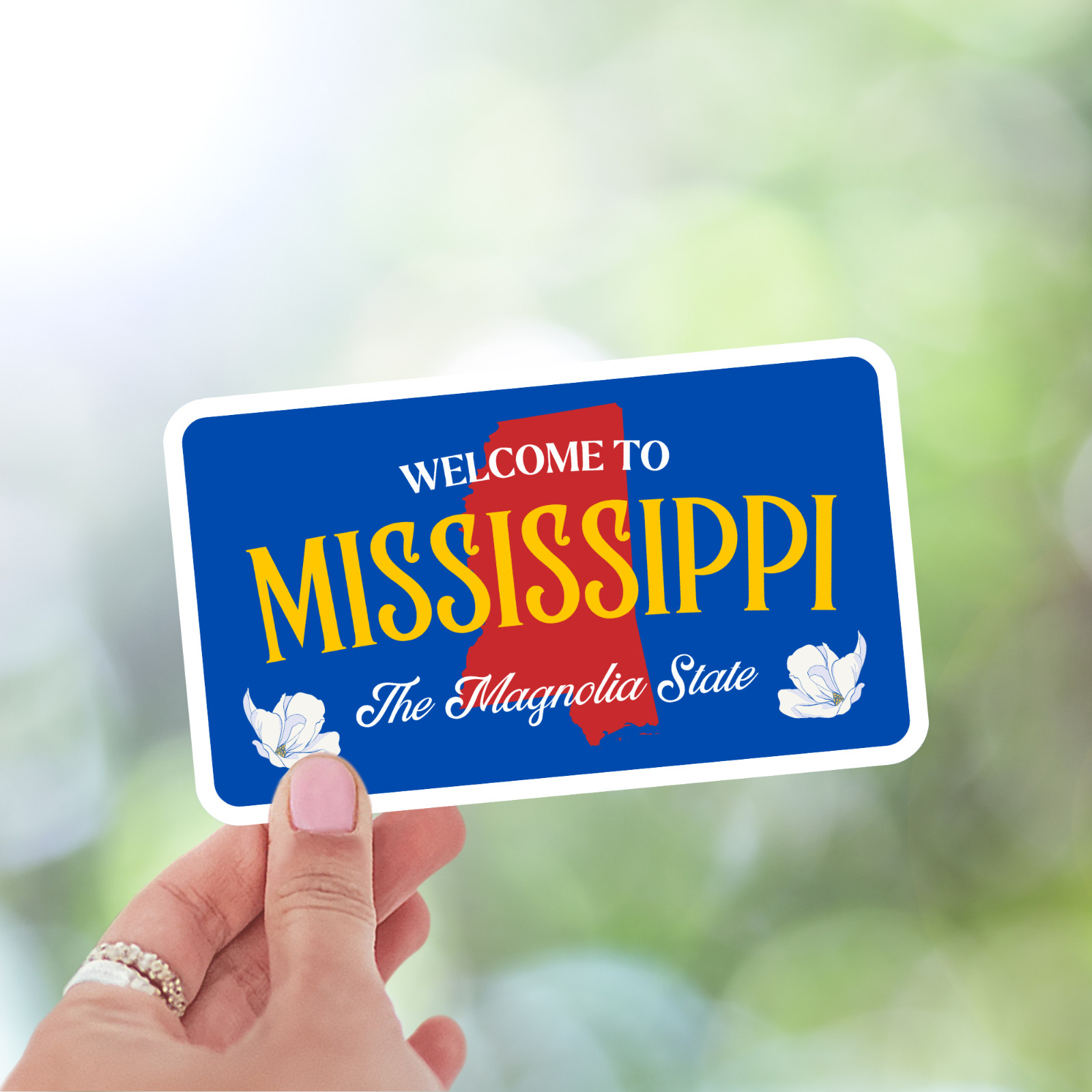 Welcome to Mississippi Sticker The Magnolia State Vinyl Waterproof Decal