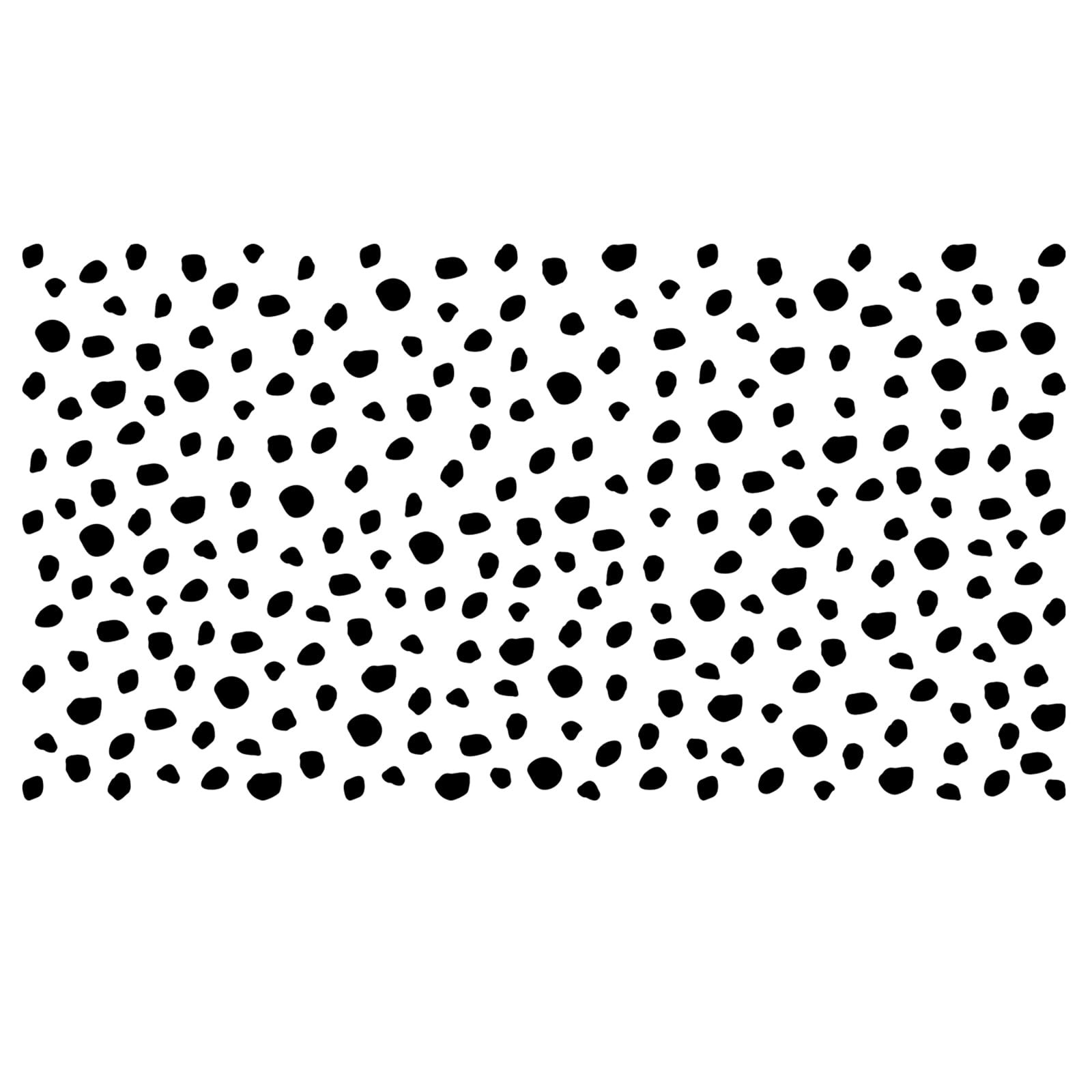 256 Pieces Polka Dots Wall Decals, Black Irregular Polka Dot Wall Stickers, R…