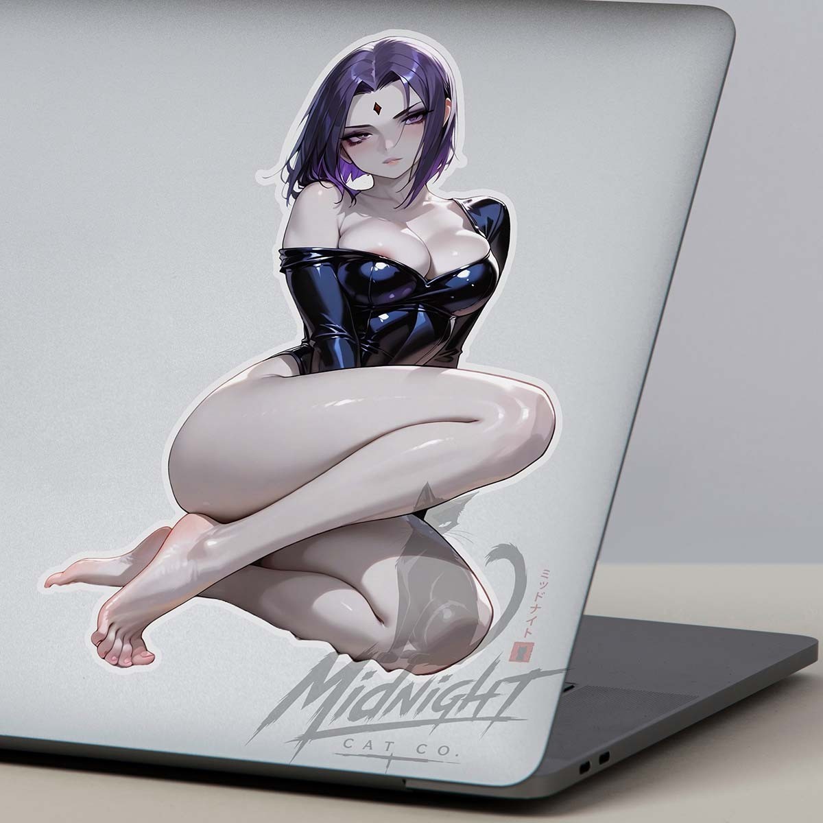 Goth Waifu 7in Vinyl Sticker Anime Manga d Laptop Skateboard Car