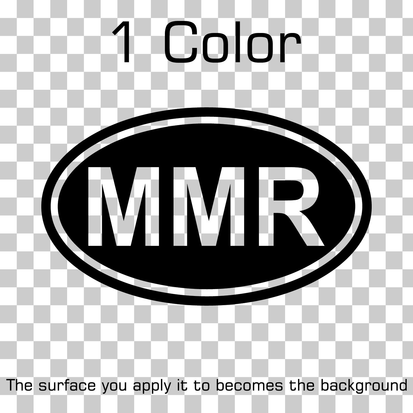 Myanmar MMR Oval Country Code Vinyl Decal Sticker for Car Window Laptop & Gifts