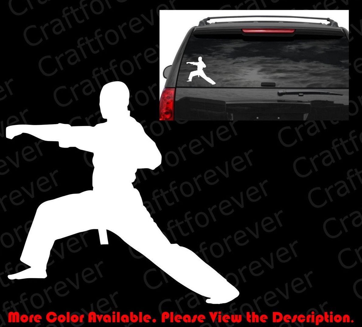 KARATE PUNCH Vinyl Die Cut Sticker Decal Fight Kick Neat Martial Arts SP018