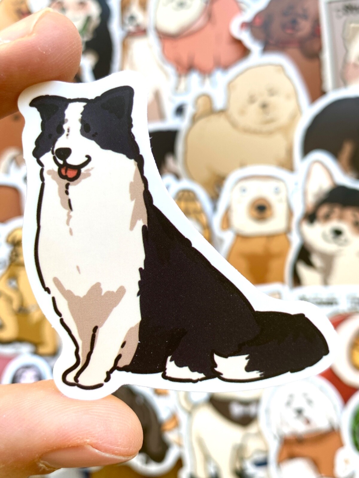 5-50 pcs Dog Stickers, Cute Animal Stickers, Dog Paw Vinyl Laptop Phone Decals