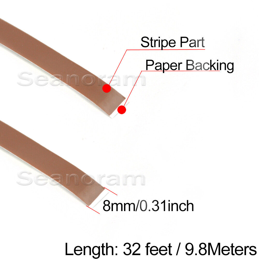 1/3" 8mm Brown DIY Home Shop Bar Pinstriping Pin Stripe Tape Decal Vinyl Sticker