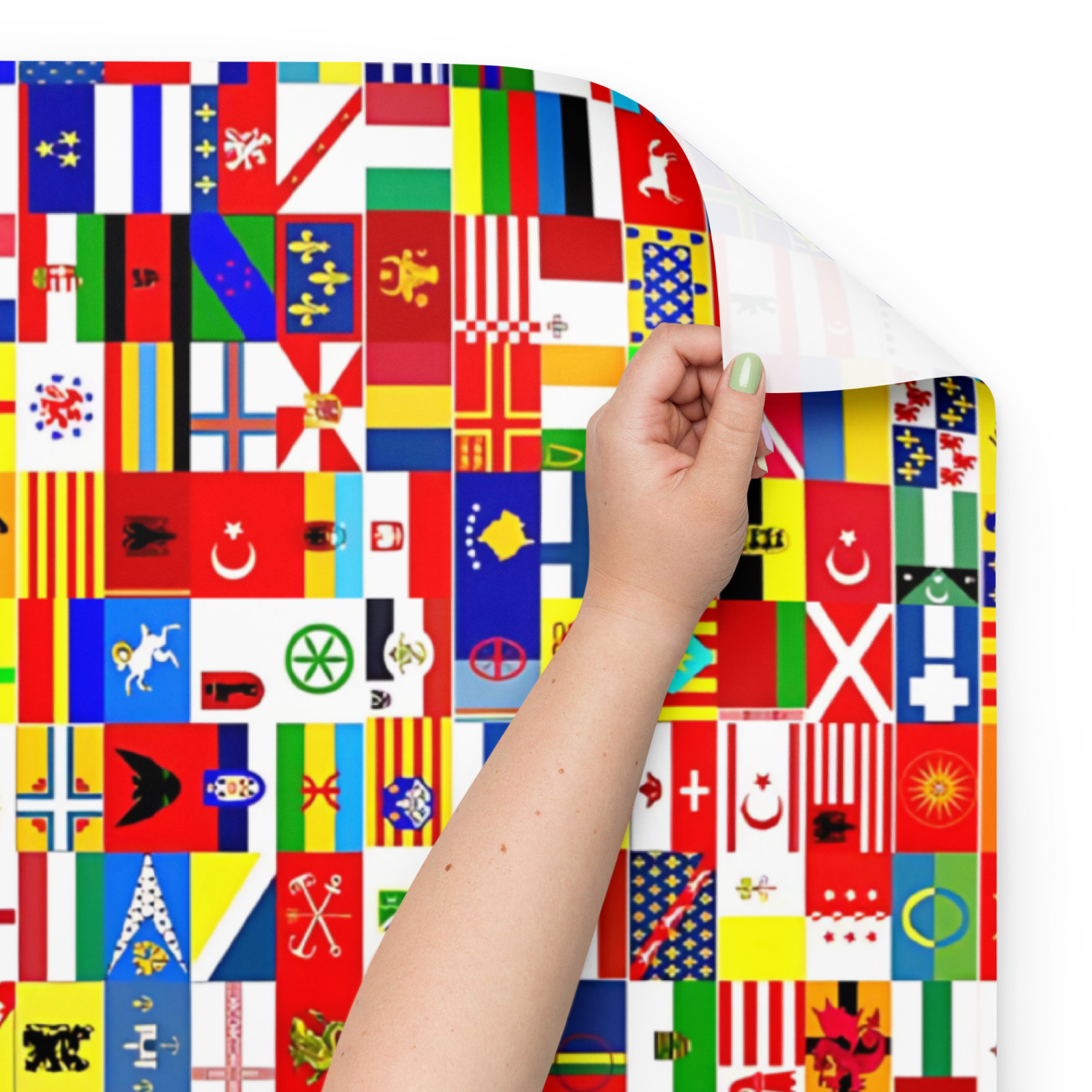 World Flag Pattern Premium Vinyl, Iron on Vinyl HTV, for Cricut cutting machines