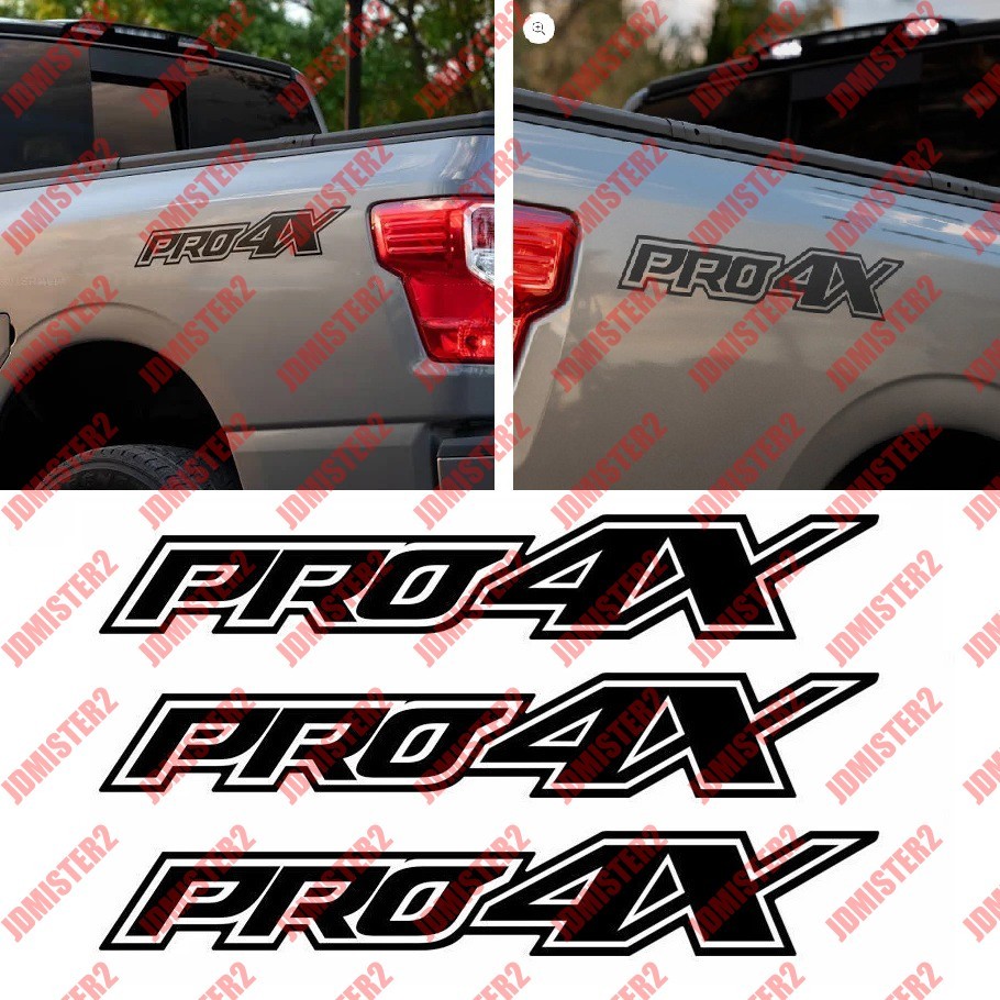 Pro4x Decal Nissan Titan Frontier Decal Bedside Die Cut Vinyl Graphics Sticker
