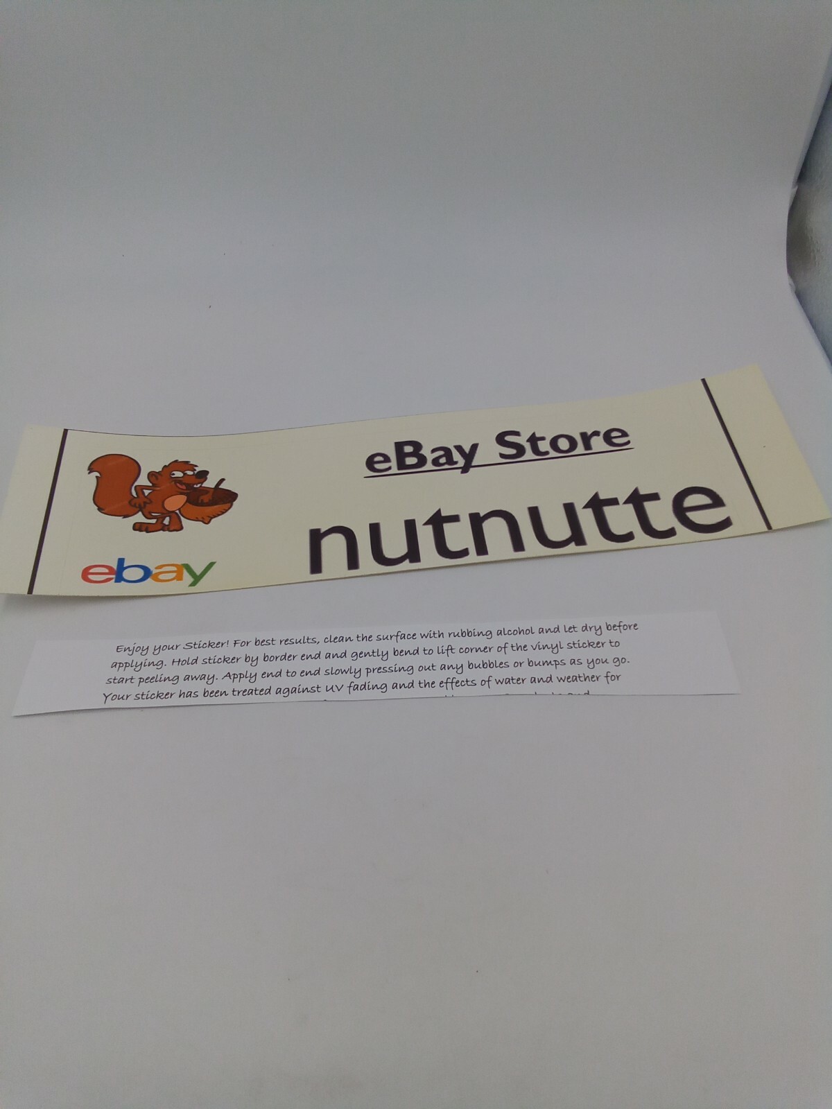 Bumper stickers That Says Ebay Store nutnutte New