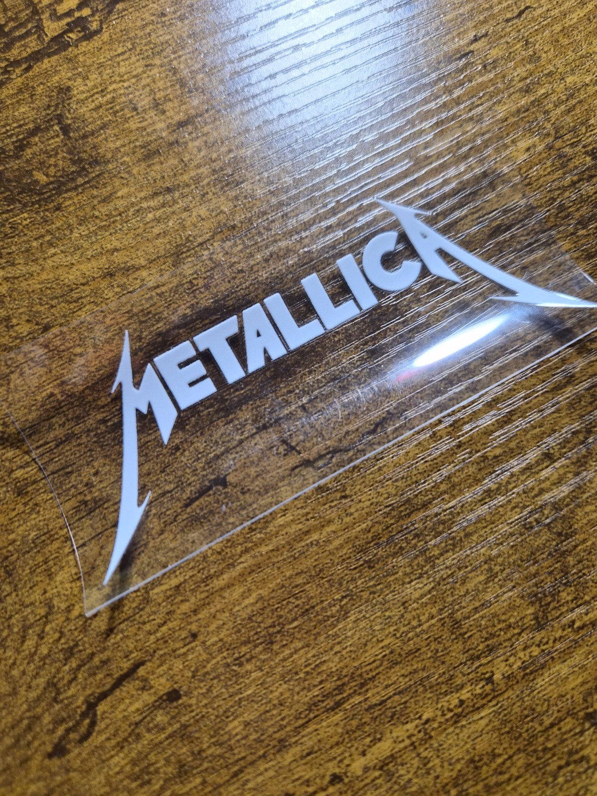METALLICA LOGO High Quality UV DTF Raised Decal Sticker NOT VINYL