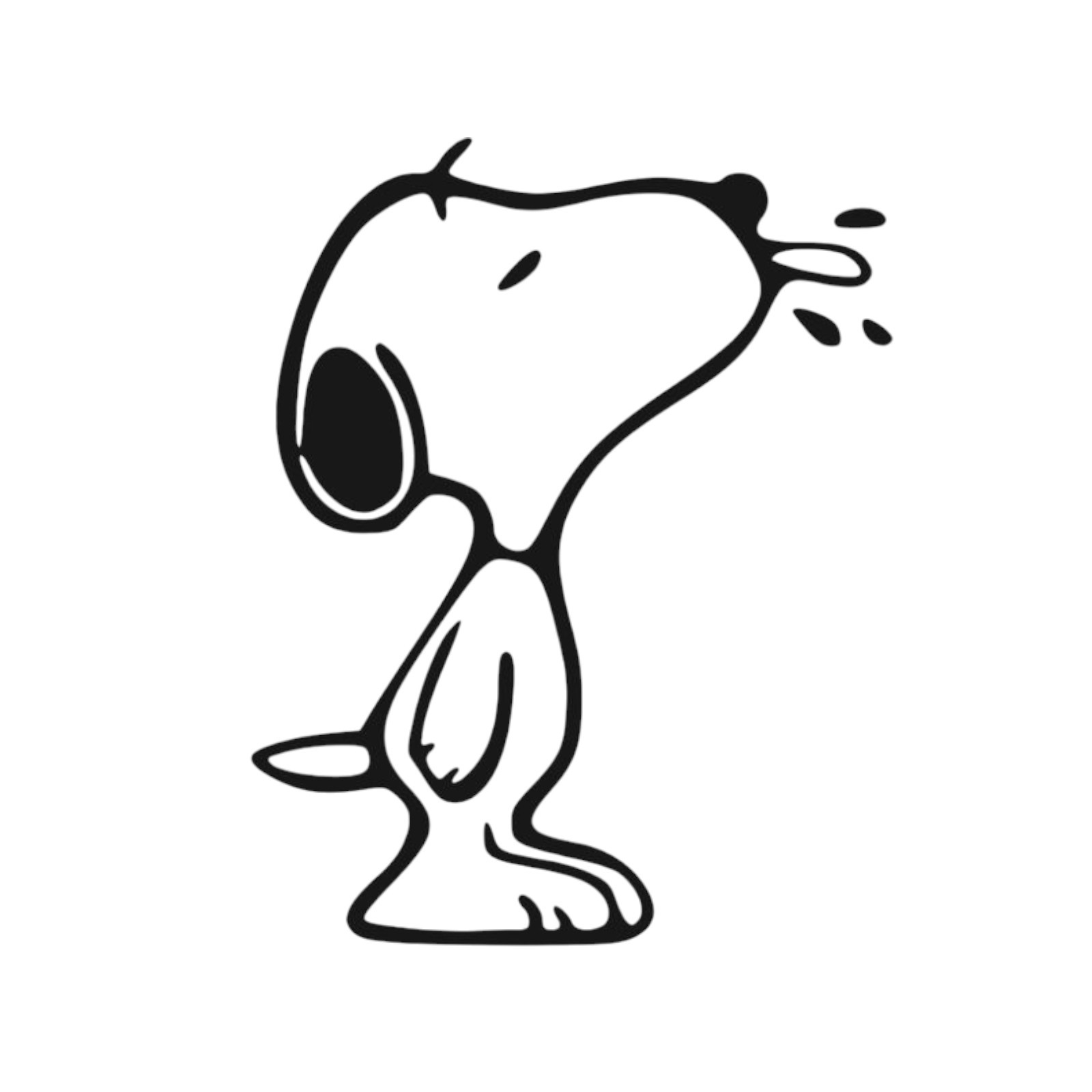 Snoopy Vinyl Decal Sticker -Multiple Colors & Sizes- FREE SHIPPING