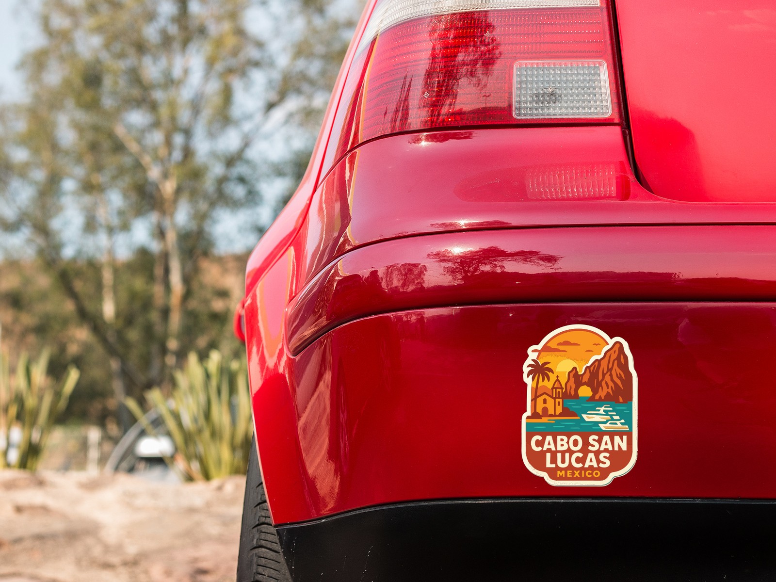 Cabo San Lucas Mexico Sticker Decal Vinyl Die-Cut City Skyline Landmark Design