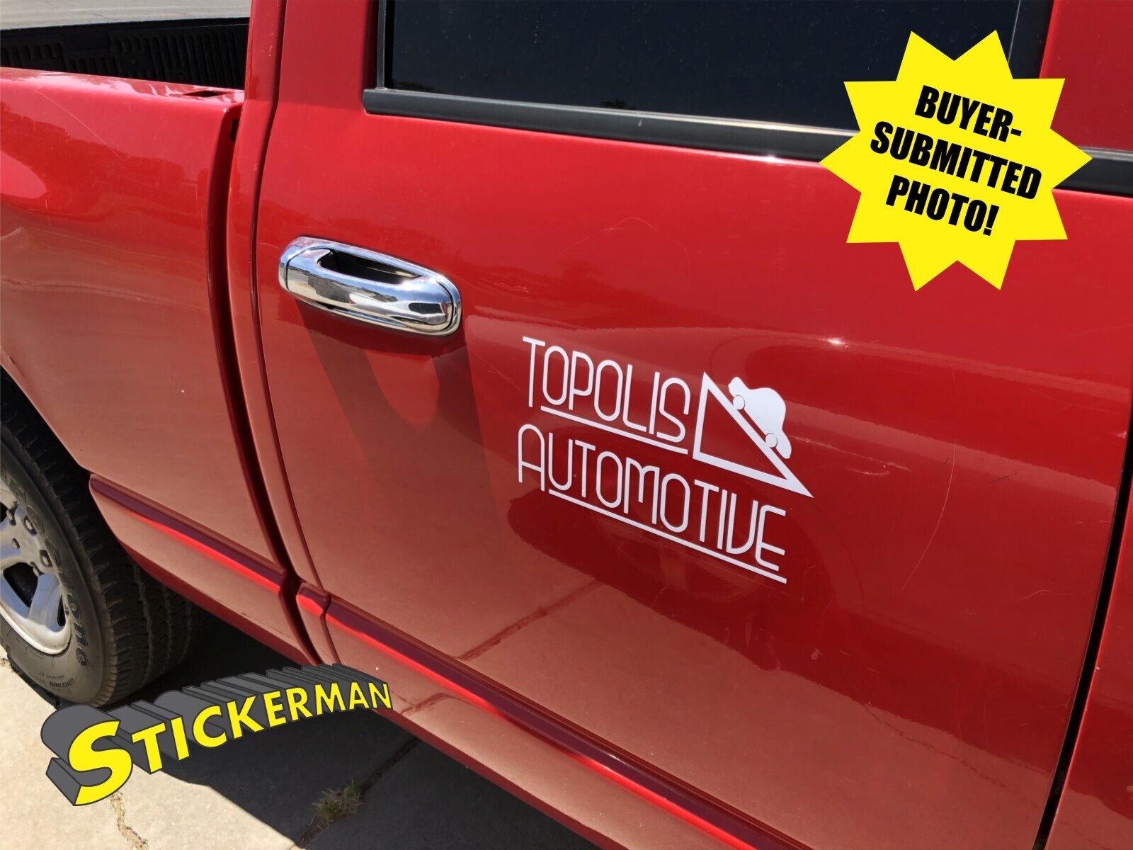 Completely Custom Vinyl Logo Decal Sticker for Cars Trucks Boats Window Tumblers