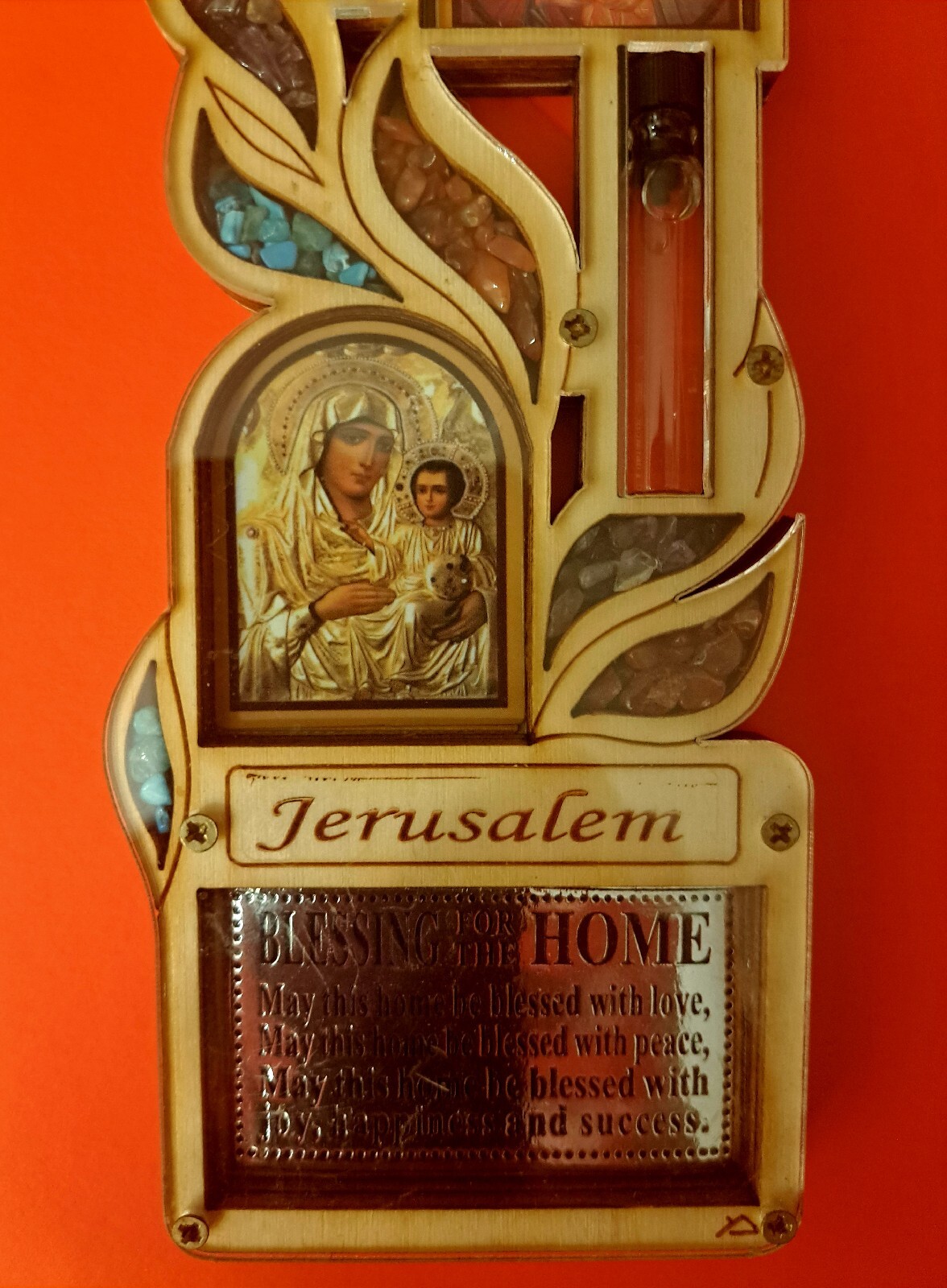 wall decor, Religious Orthodox Church, Blessing For The Home, Made In Jerusalem.