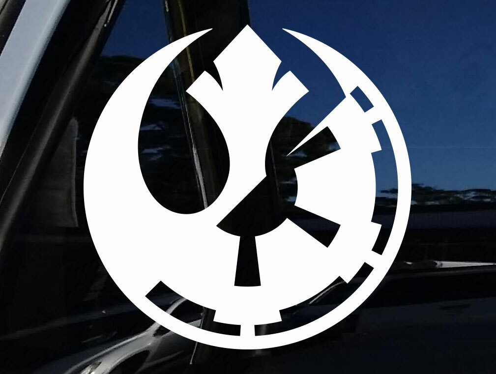 Star Wars Starwars Choose REBELS OR EMPIRE Jedi Decal Sticker 3 cm~58cm