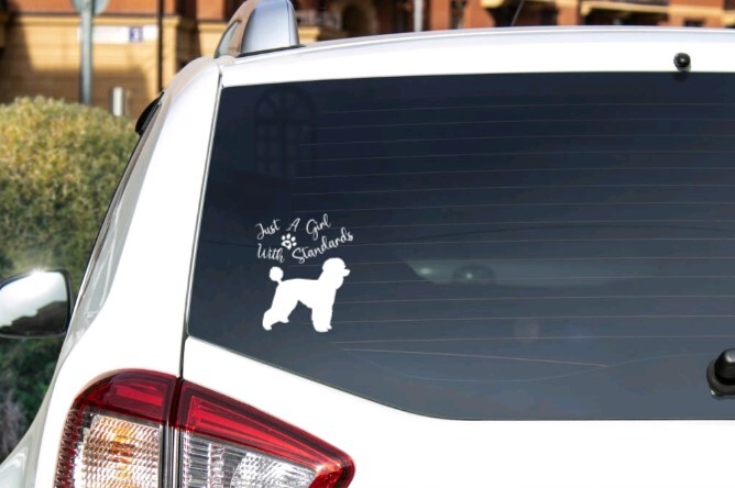 Standard Poodle Decal