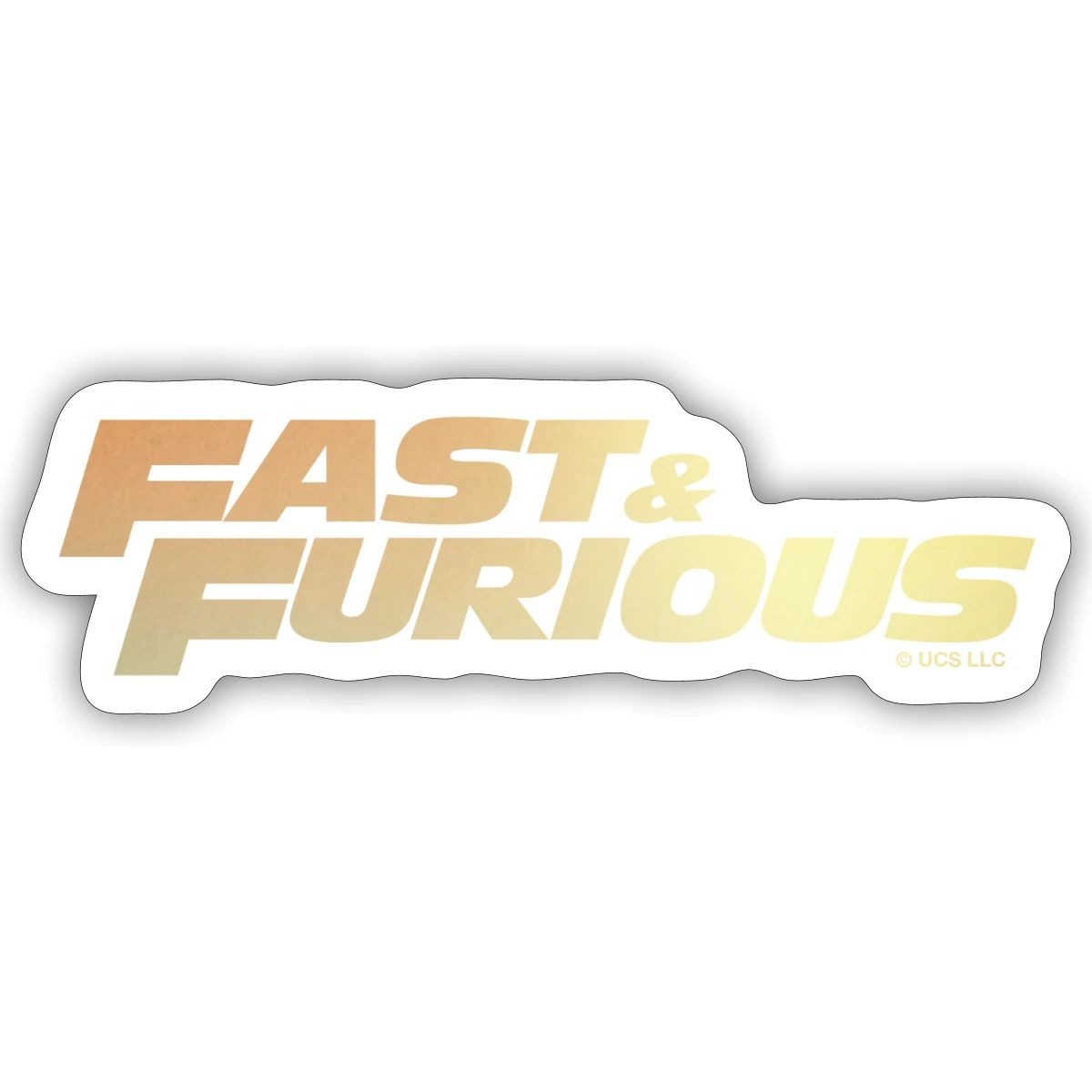 Fast And Furious Classic Logo Sticker, max. 4 x 4"