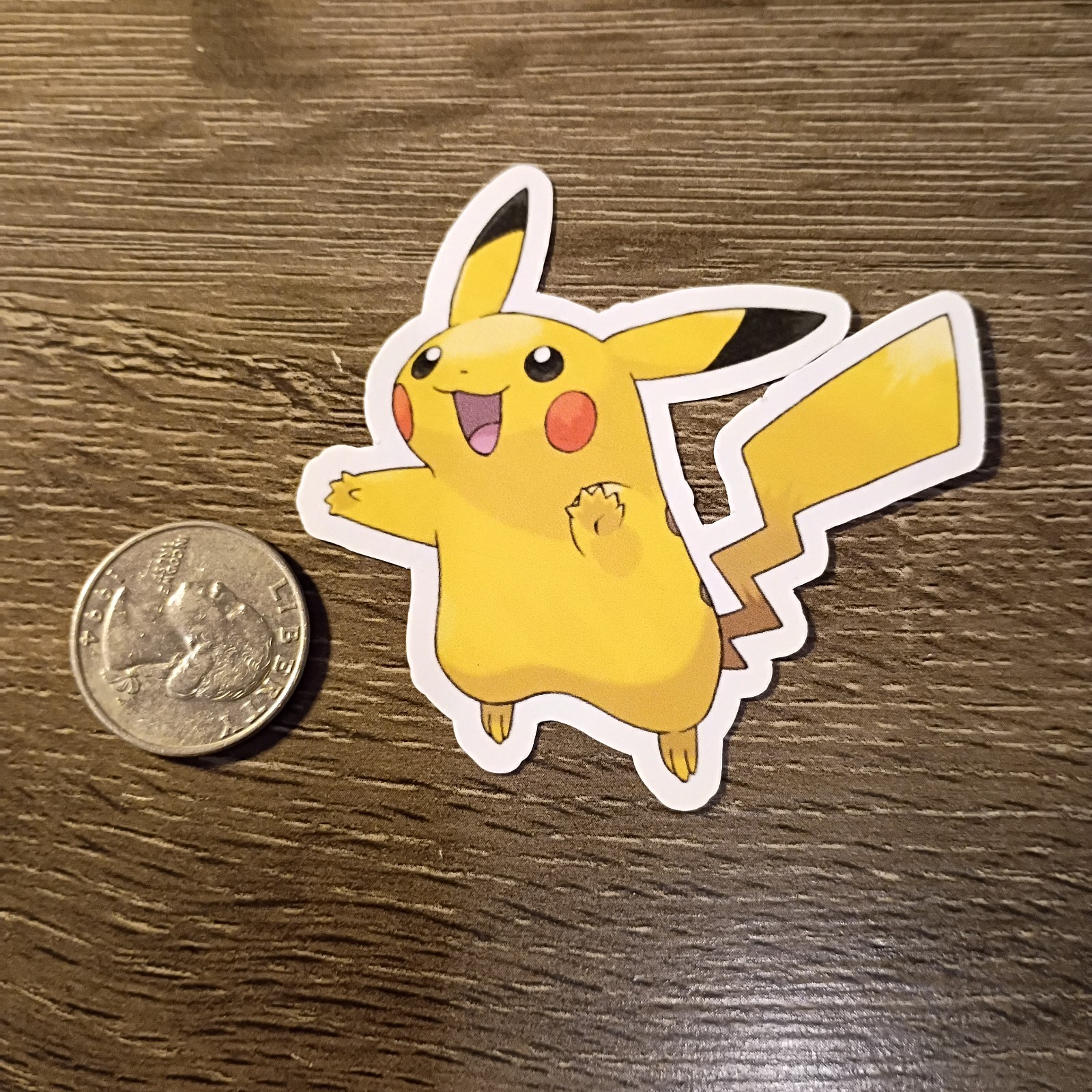Pikachu Stickers – Lot of 6 – Vinyl, Waterproof, Die-cut – Original Artwork