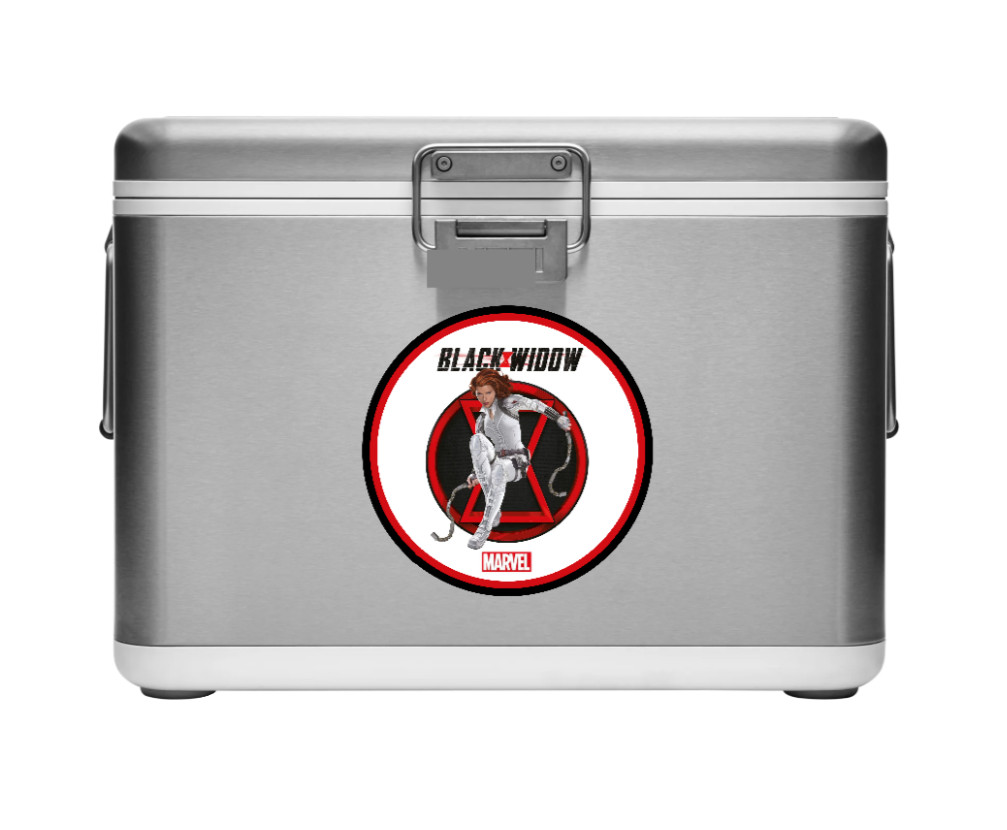 Marvel – Black Widow Movie – 4" Handmade Vinyl Decal Vehicle Cooler Laptop Decor