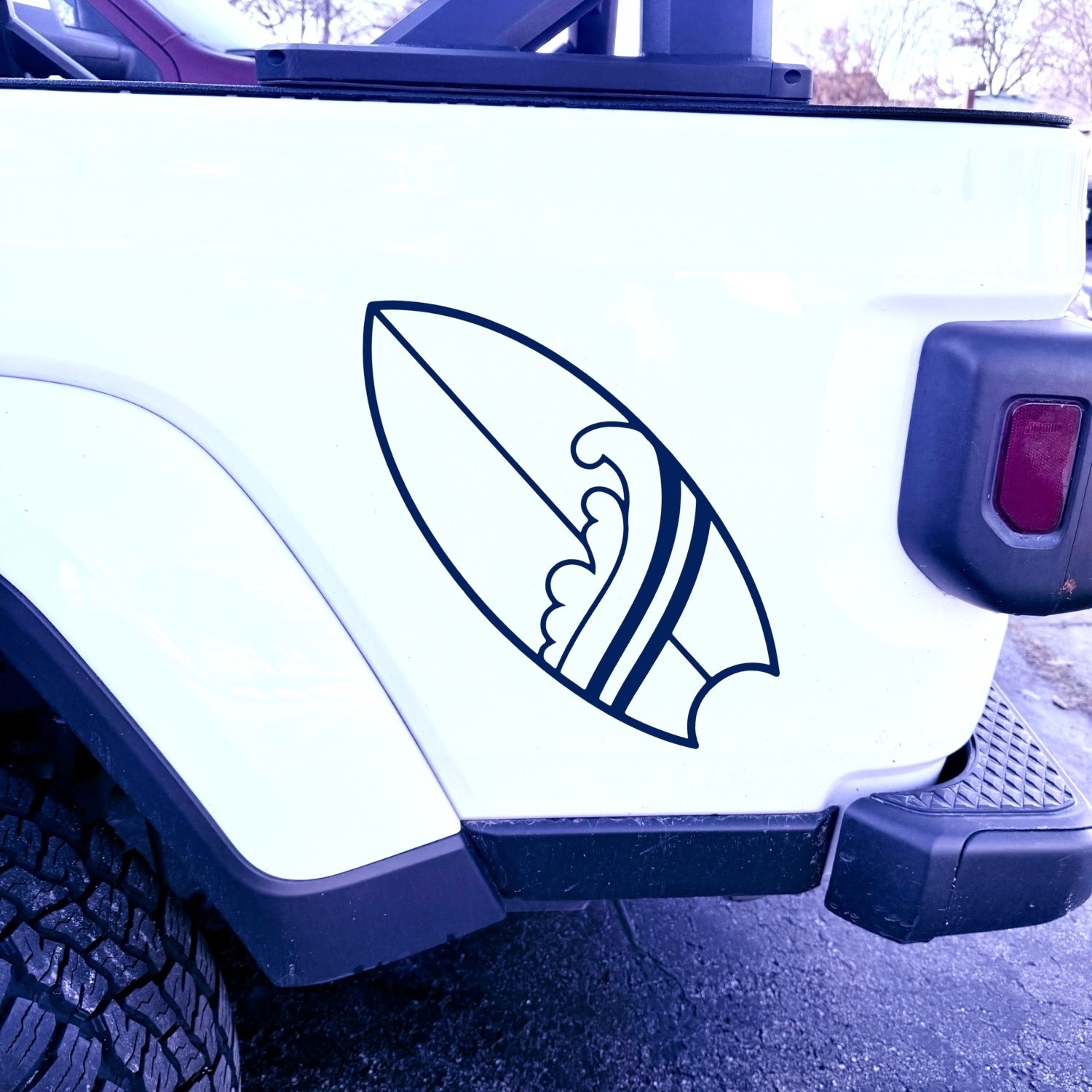 Surfboard Vinyl Decal for cars Windows Laptops Any Smooth Surface design #20