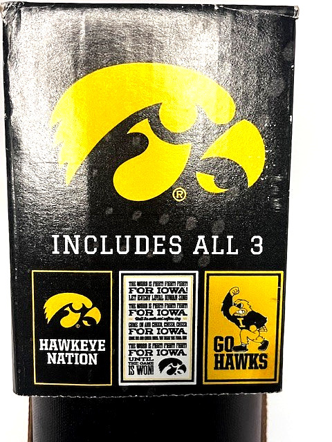 🏈 Iowa Hawkeyes University Adhesive Canvas Wall Décor – Set of 3