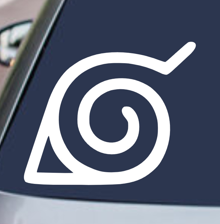 Hidden Leaf Village Symbol Anime Naruto Shippuden Vinyl Decal Sticker Car Window