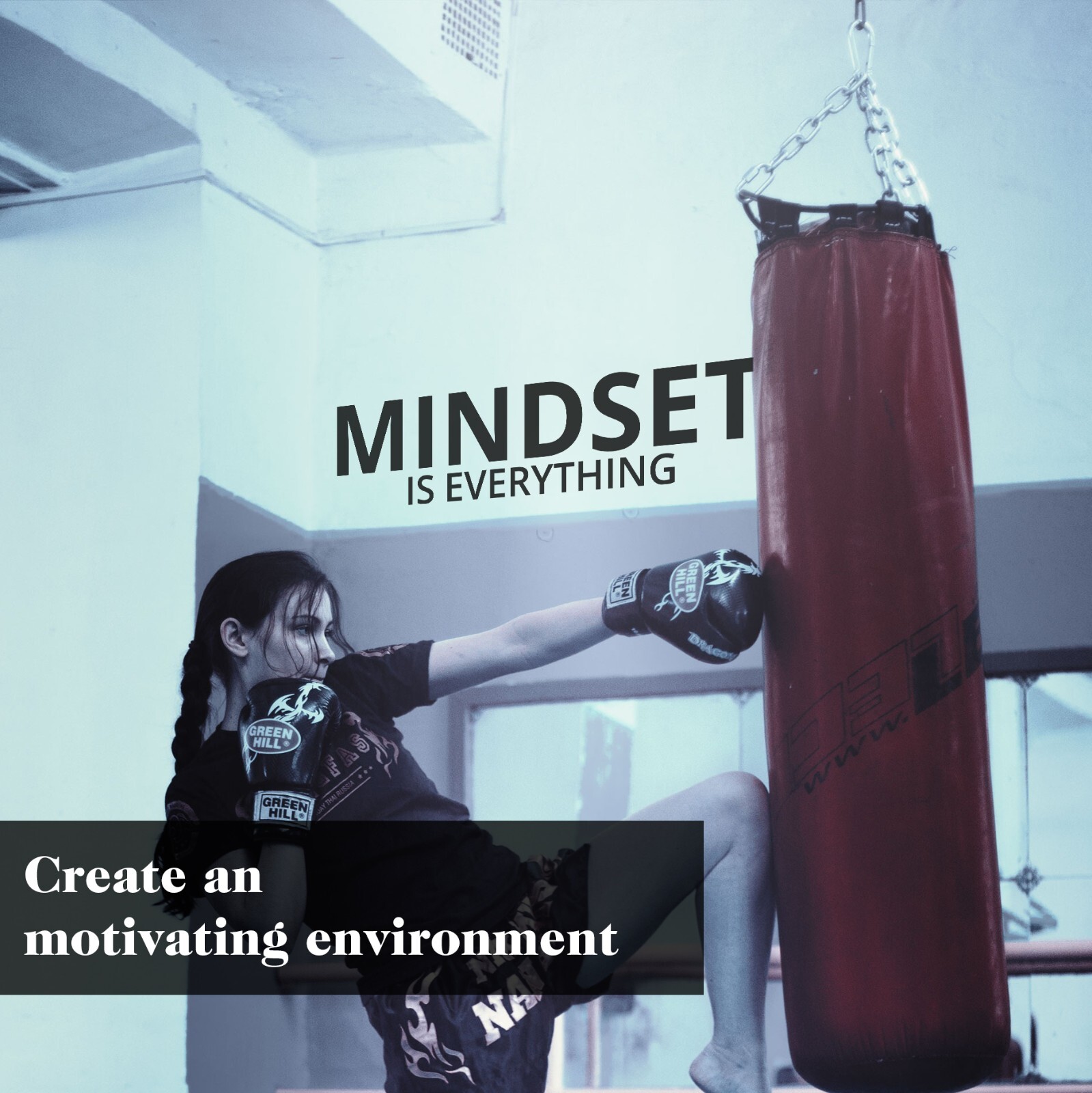Mindset is Everything Motivational Inspirational Wall Decal Sticker Quote