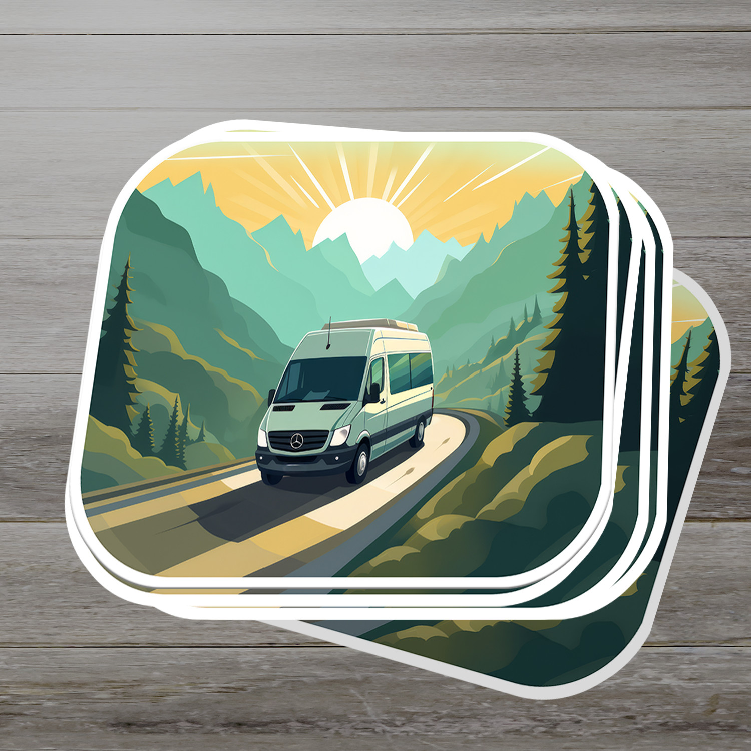 Van Life Vinyl Sticker – Celebrate the Freedom of the Road
