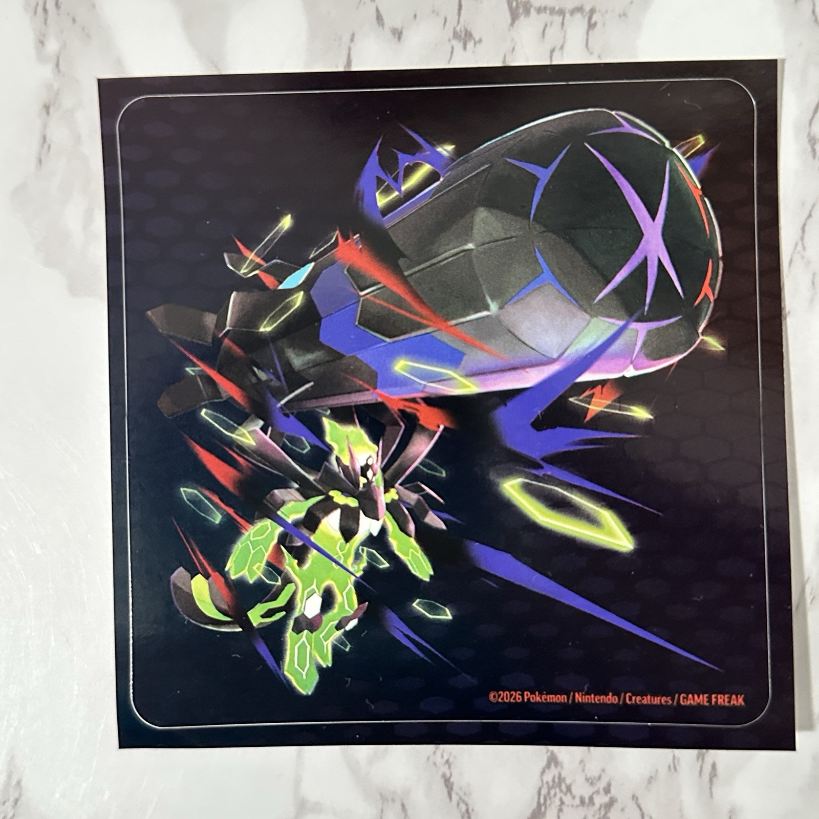 Pokemon TCG Mega Evolutions Mega Zygarde EX Reusable Sticker