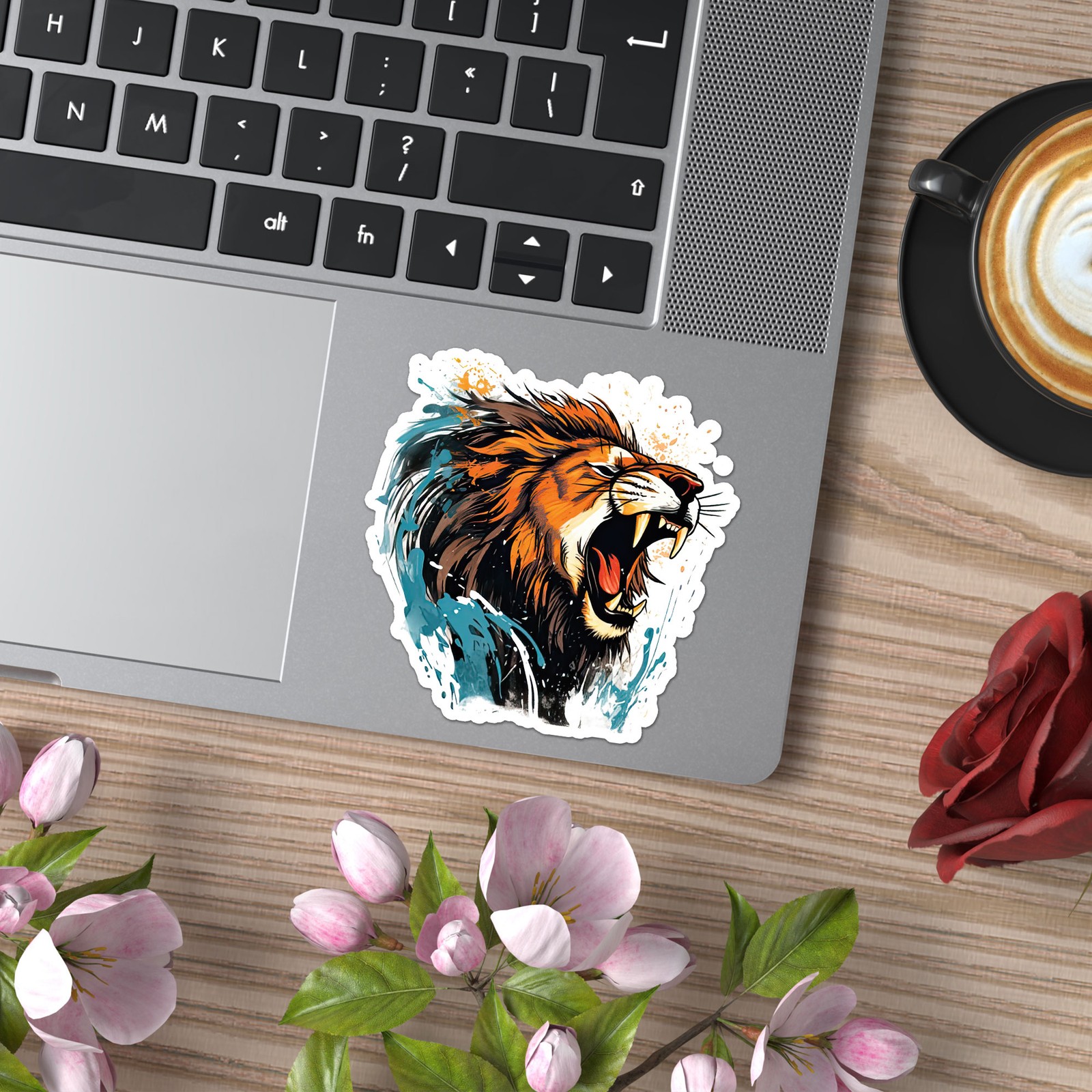 Lion Head Roar – Vinyl Decal Sticker – Car Window Laptop – ebn9511