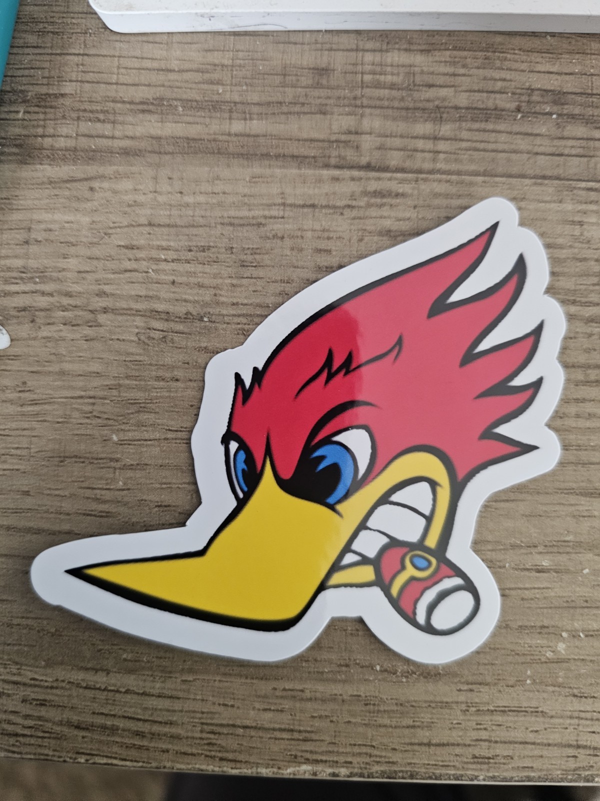 Woodpecker Hot Rod Sticker