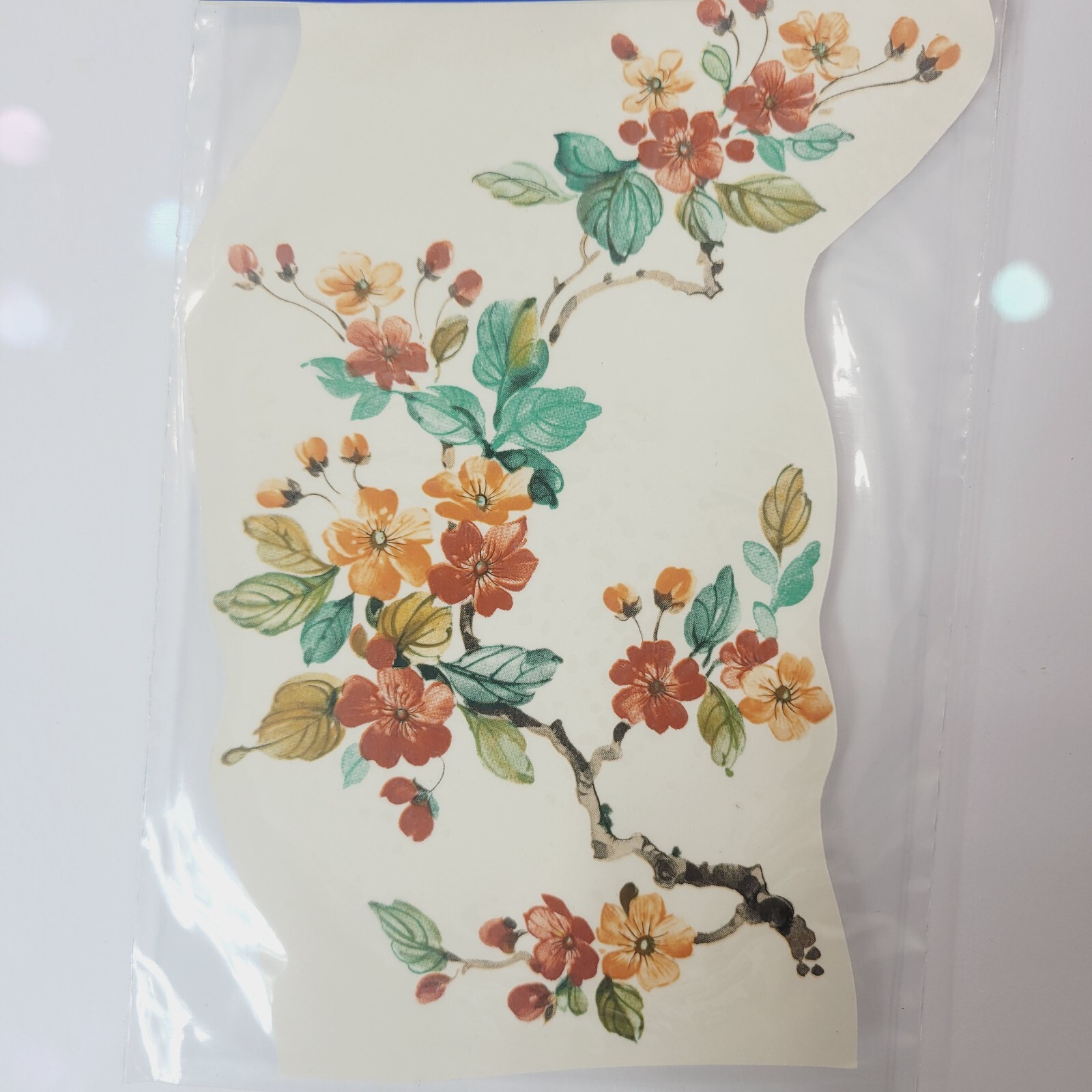 Color Brite Water mount decal floral 1 pc cherry blossom branch 7in