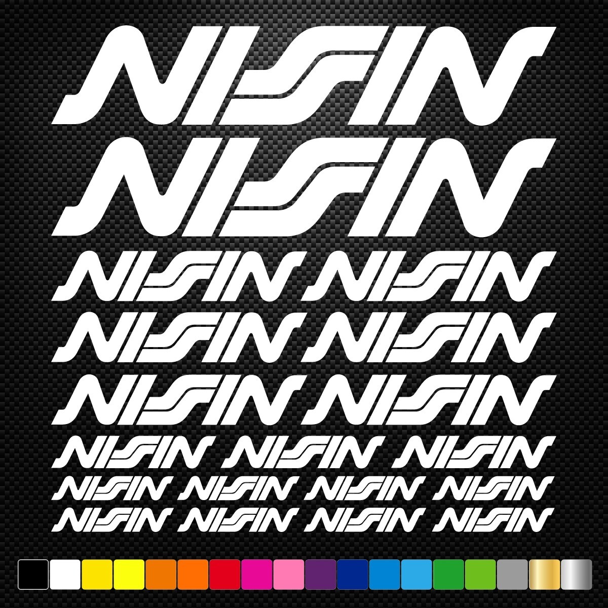 NISSIN – 19 Decals Stickers Sponsors Car Bike Motorcycle Motocross MX ATV