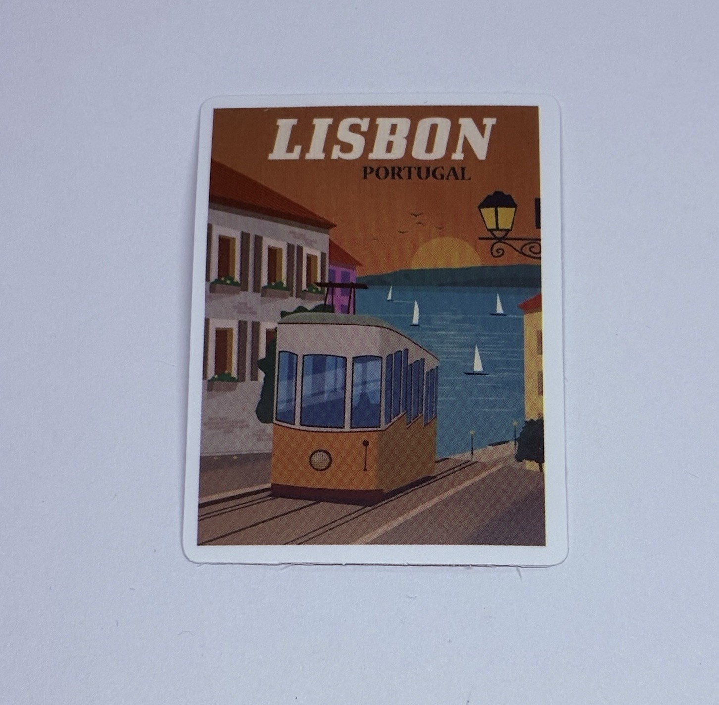 Lisbon City Trolley Sticker Travel Art Decal Vinyl Country Souvenir Matte Tc6
