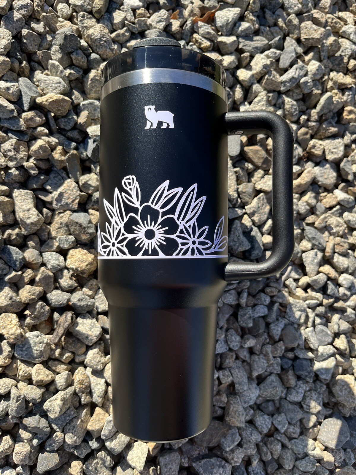 1x Piece Decal Accessories For Stanley Tumbler Flower 40oz 30oz Vinyl Sticker