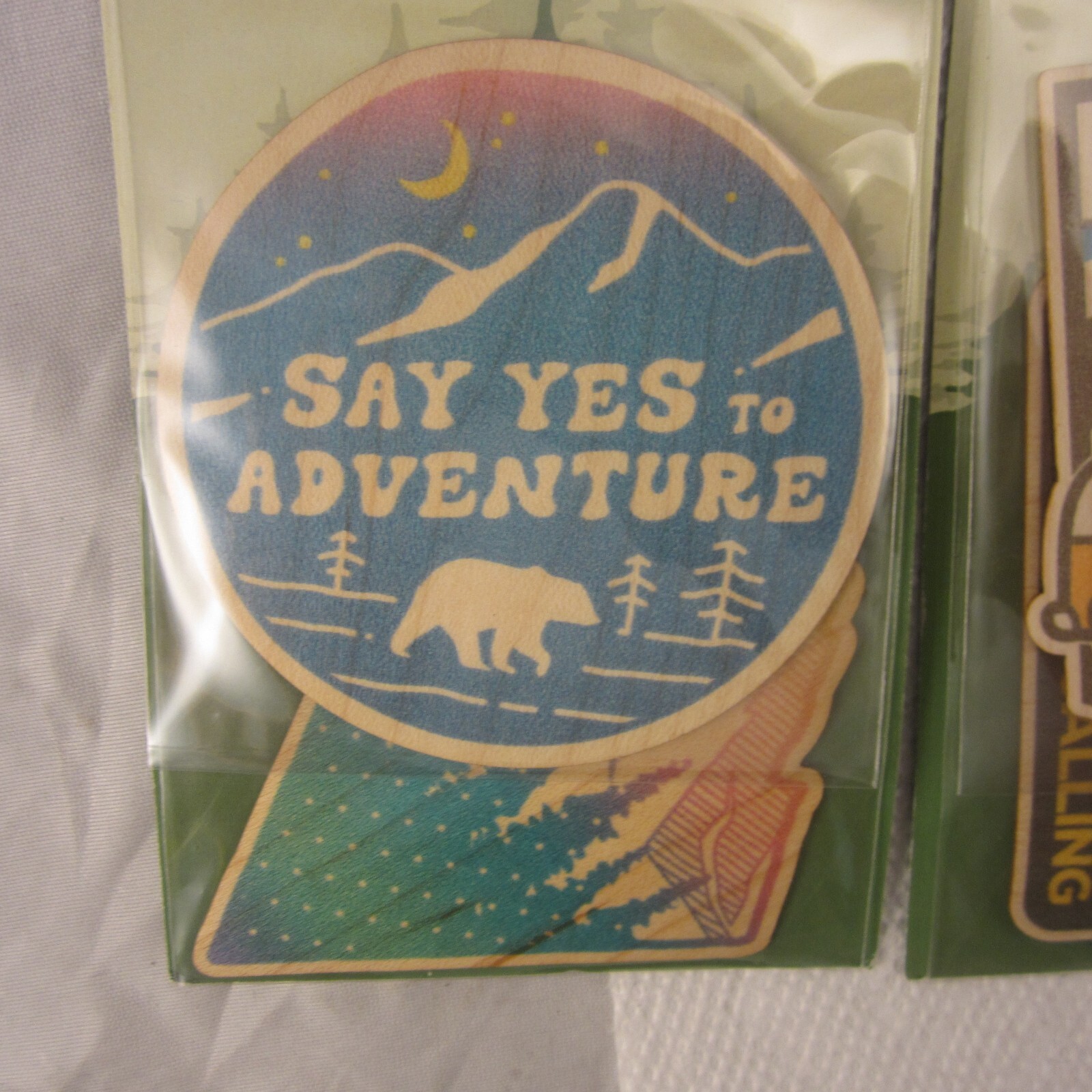 Wood Stickers Sustainably Sourced Real Wood Flexible And Eco Friendly Dust City.